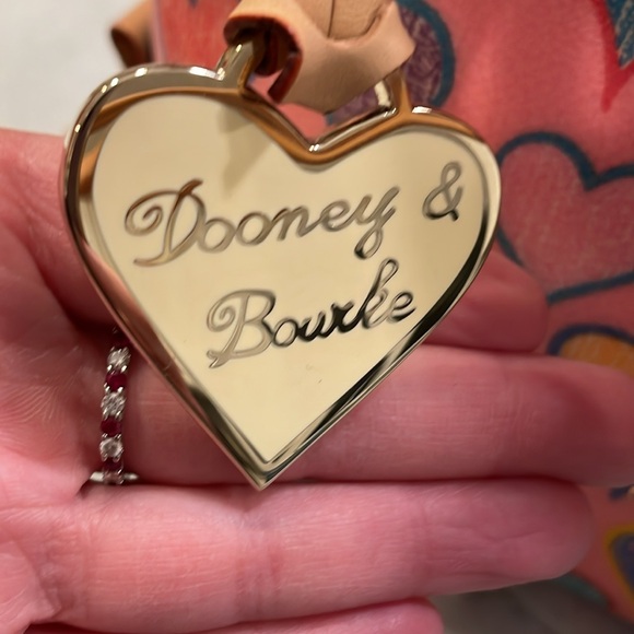 Dooney & Bourke Pink Hearts Purse - Picture 3 of 6